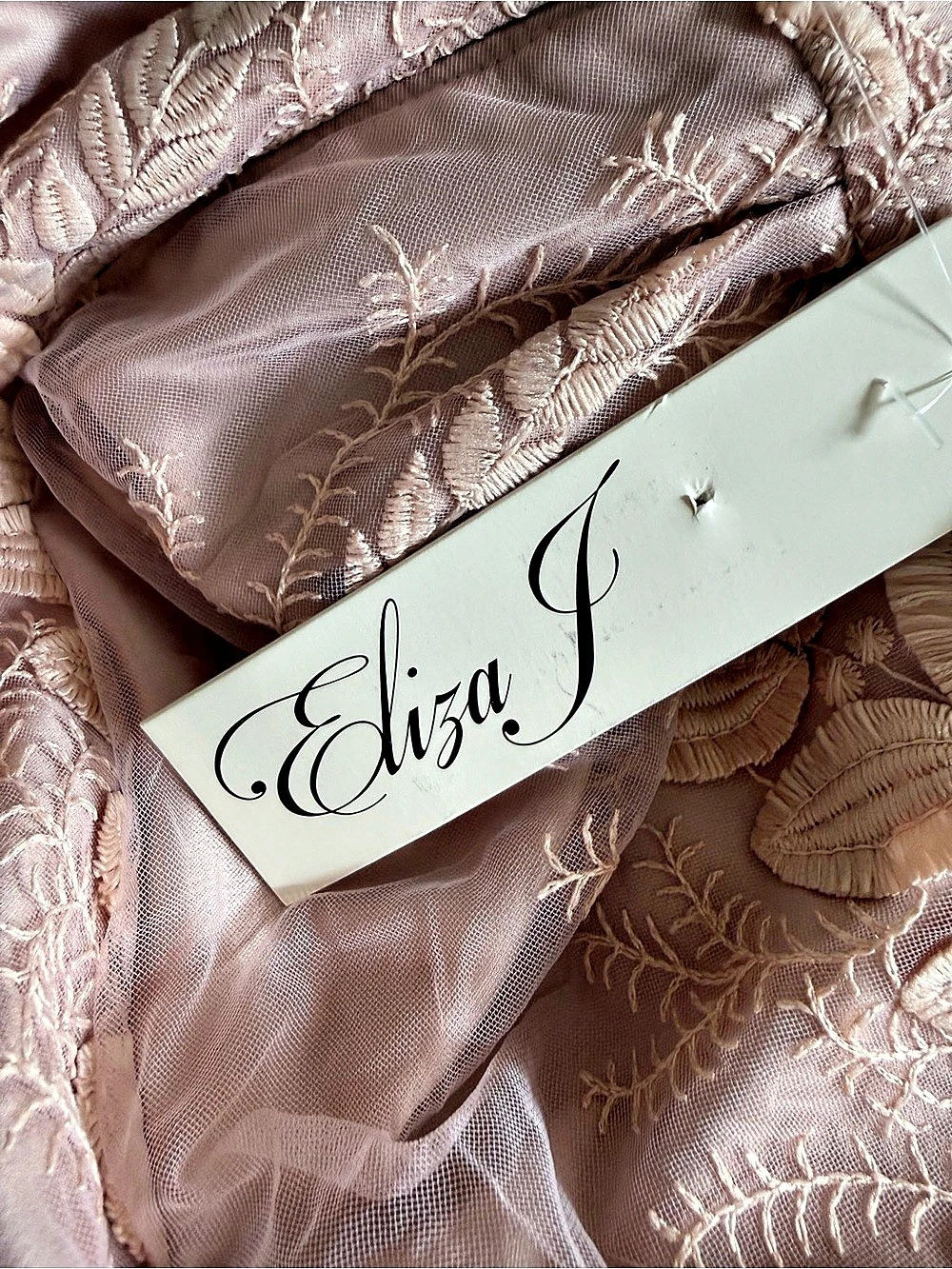 Eliza J Embroidered Tulle A-Line Skirt - Picture 8 of 10